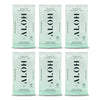 Alōh Peppermint Eucalyptus Sanitizing Hand Wipes - Clean Hands, Clear Mind On The Go Sanitizer For Kids And Adults - Travel Size 6 Packs Of 20Ct Wipes (120 Wipes)