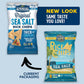 Lundberg Rice Chips, Sea Salt 12-Pack - Plant-Based Snacks Made With Organic California Brown Rice, Pea Protein & Chia Seeds, 5.