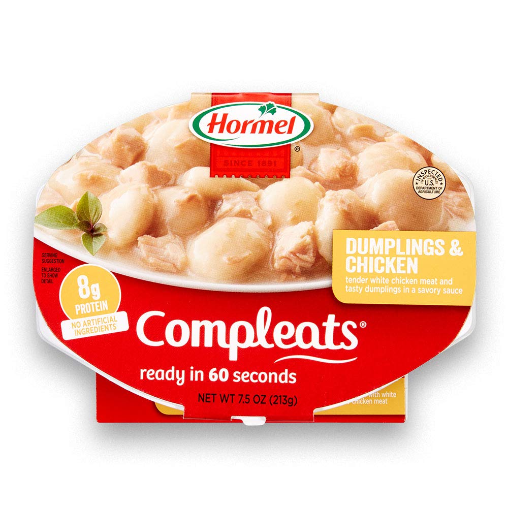 HORMEL COMPLEATS Dumplings & Chicken, 7.5 Ounce, Pack of 7, Model 48675