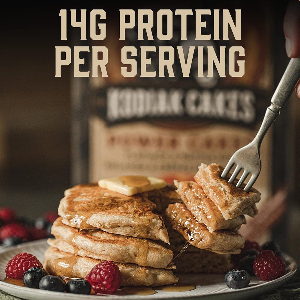 Kodiak Cakes Power Cakes Variety Pack - Protein Pancake Mix Just Add Water - 100% Whole Grain Flapjack and Protein Waffle Mix -