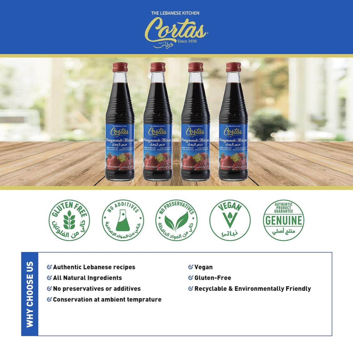 Cortas Pomegranate Molasses, 10 Fz