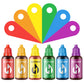 Food Coloring Liquid Food Dye Water Based Food Color 6 Colors x 20 ml Liquid Food Coloring Set Concentrated Food Coloring for Sl