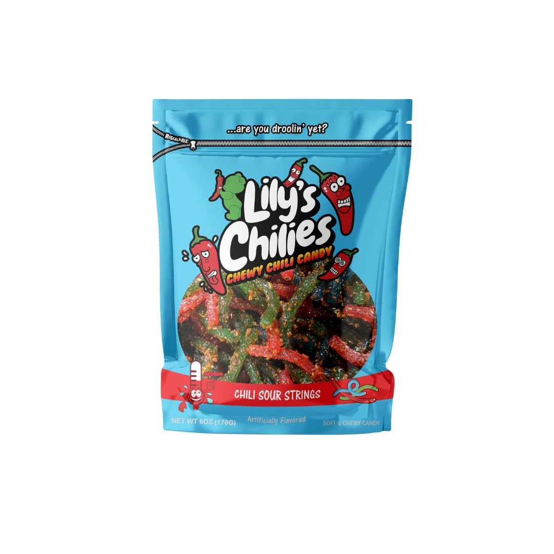 Lilys Chilies, Sour and Chili Chewy Candy (Chili Sour Strings)