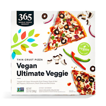 365 by Whole Foods Market, Vegan Ultimate Veggie thin crust pizza 13.7 Ounce