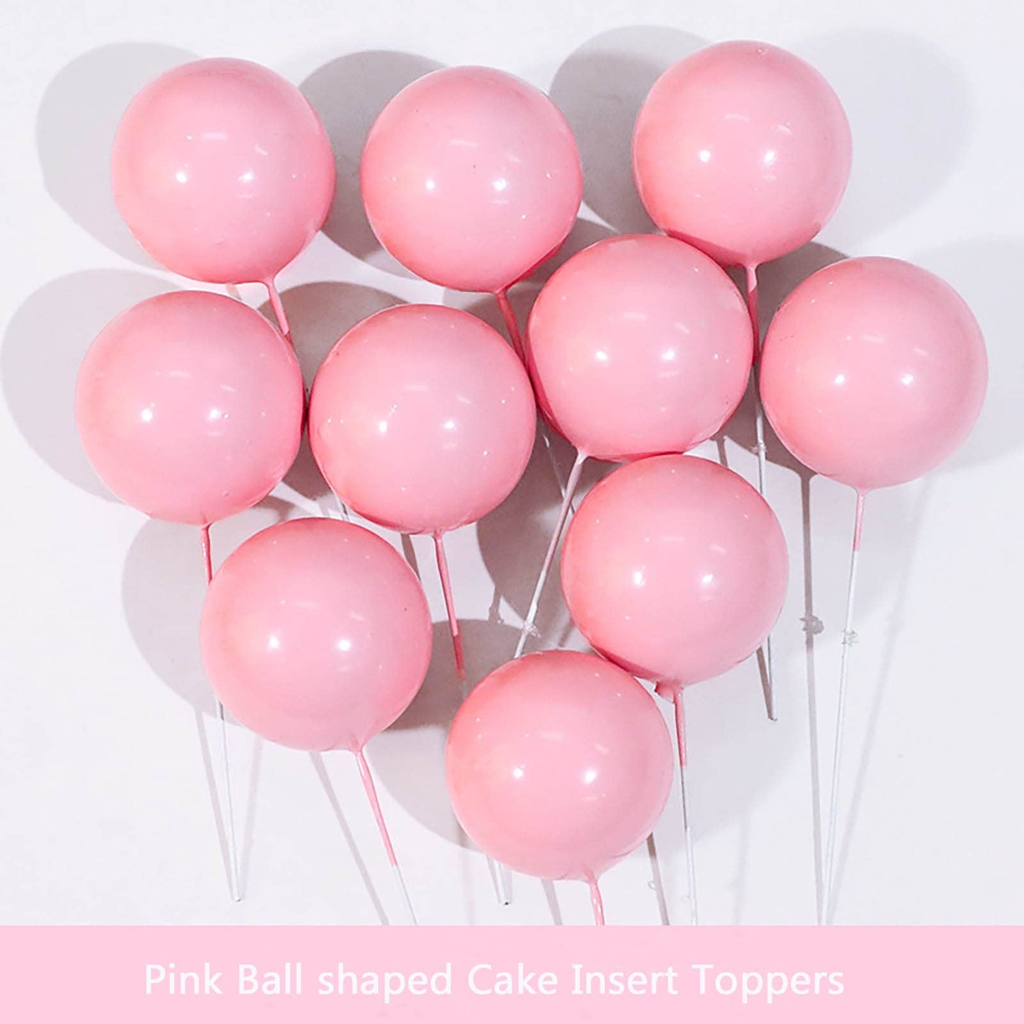 24 Pcs Balls Cake Topper Foam Pastel Cake Ball Picks Mini Balloon Cupcake Insert Bubble Balls Diy Decoration For Wedding Anniver