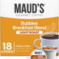 MAUDS Breakfast Blend Coffee Pods, Light Roast, 100% Arabica, 18 Count, Compatible with Keurig K Cups