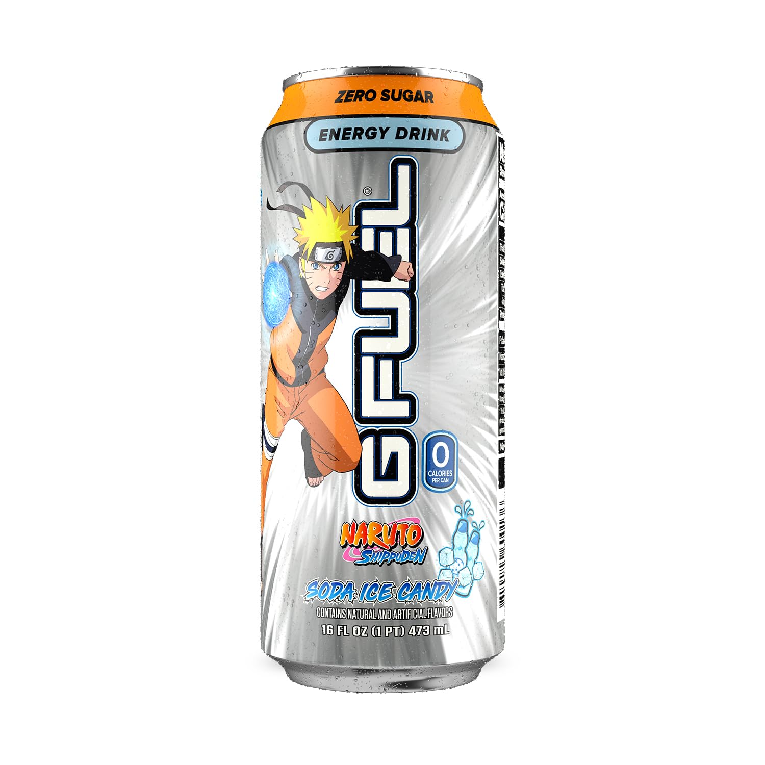 G Fuel Energy Drink Lemon Lime Slushie, Sugar Free, 140mg Caffeine, 16 oz Cans, 12-Pack