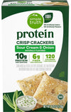 Simple Truth Protein Crisp Crackers, Sour Cream & Onion, 10g Protein, 6g Fiber, Non-GMO, No Artificial Flavors, 4.25 oz (2 pack)
