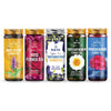 Blue Tea - Flower Tea Combo - 4.05 Oz (Pack Of 5) | Variety Pack | Combo Pack - Caffeine Free - Flower Based - Caffeine Free - Vegan - Non-Bitter - Non-Gmo | Pet Jar Packs - Gift Box