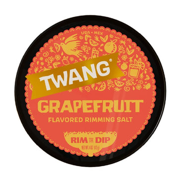 Twang Grapefruit Cocktail Glass Rimming Salt - 4 Ounce, Perfect for Margaritas and Palomas
