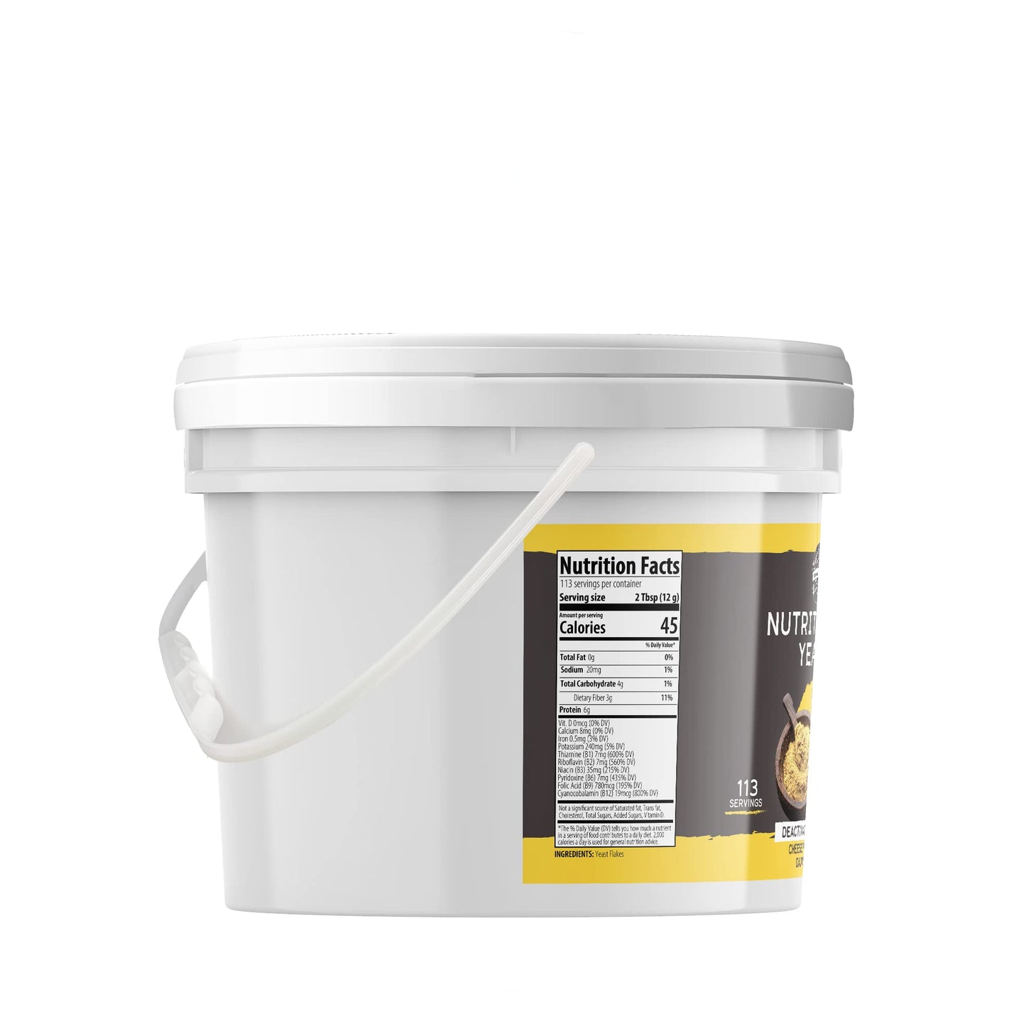 Birch & Meadow 1 Gallon Of Nutritional Yeast Flakes, Popcorn, Yummy Nooch
