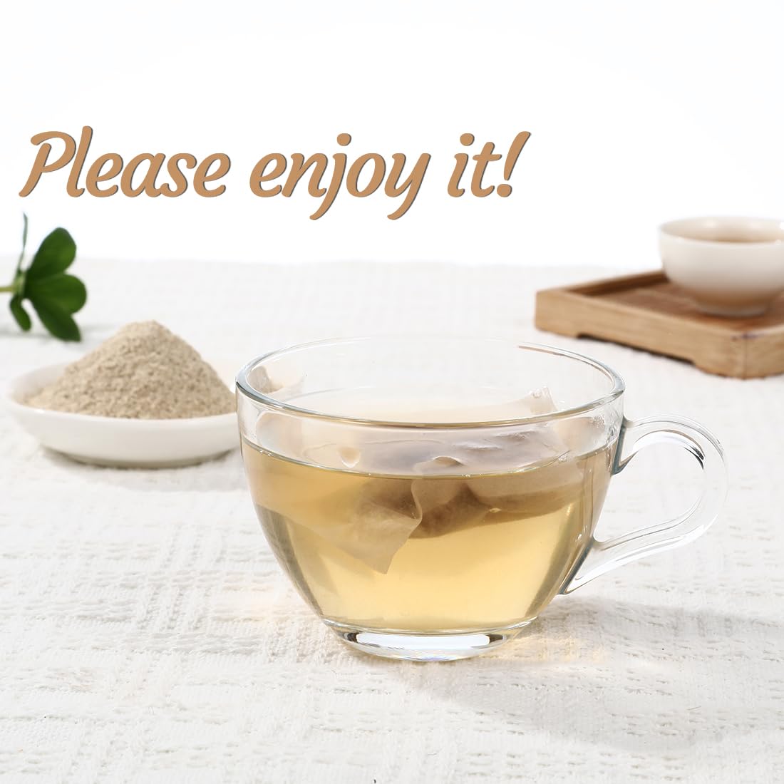 50 enhanced Marshmallow Root Tea Bag 100% Natural Pure Althaea Officinalis No Additives & Caffeine Free  Caffeine-free - Respiratory Support & Promote Digestion.