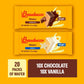 Bauducco Chocolate & Vanilla Wafer Cookies - Convenient Single Serve Wafer Cookies With 3 Layers of Cream - Delicious Sweet Snac