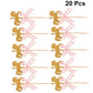 NUOBESTY 20Pcs Carousel Horse Cupcake Toppers Horse Cake Decoration Cake Picks for Birthday Wedding Baby Shower Party Supplies