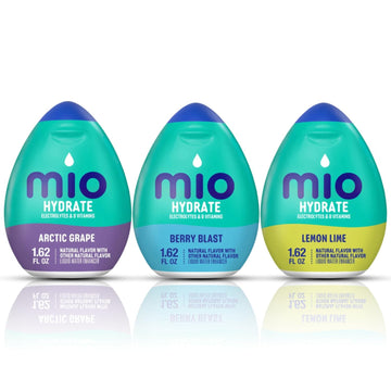 Mio Sport Water Enhancer Variety Pack - 3 Flavors (Arctic Grape, Berry Blast, Lemon Lime) - 1.62 fl oz