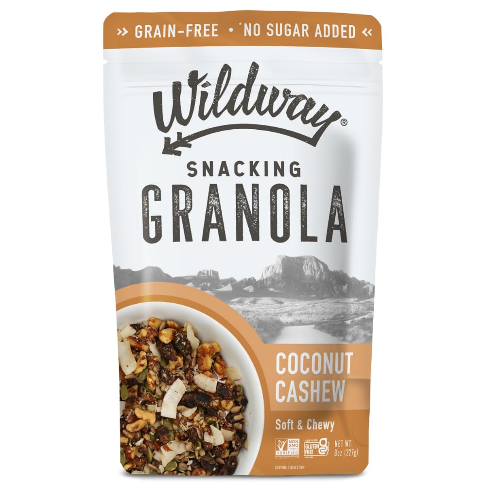 Wildway Keto Granola Coconut Cashew Grain-Free Vegan Low Carb Snack 8 oz