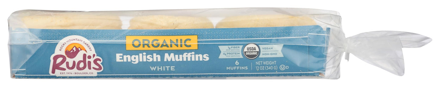 Rudis White English Muffins, 12 Oz
