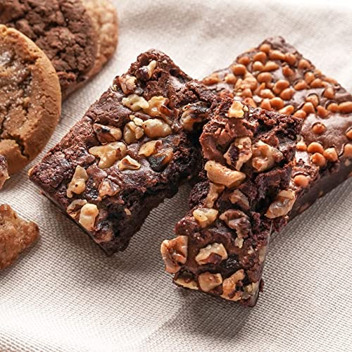 Broadway Basketeers Sympathy Wishes Gift Baskets, 44 Brownies And Cookies Individually Wrapped For Freshness. Assorted Topping A