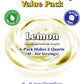 Gramzero Lemon Sugar Free Pudding Mix 6-Pack, Great For Nutrition Club Meal Replacement Shakes, Low Calorie Dessert, Stevia Swee