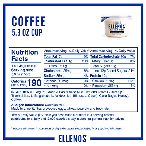 Ellenos Greek Yog Coffee (8X5.30)