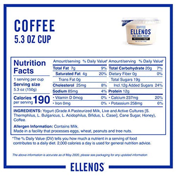 Ellenos Greek Yog Coffee (8X5.30)