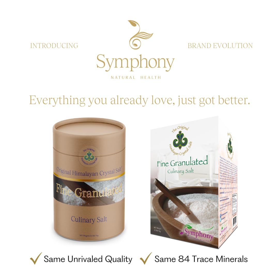 Original Himalayan Salt Crystal - Fine Granulated Culinary Salt for Cooking, Food Preparation and Health with 84 Trace Minerals