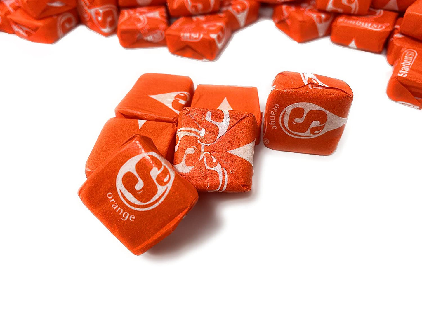 Holiday Special Starburst Orange Chewy Candy - 1.5 Lbs - All Orange Starburst Fruit Chews - Single Flavor Soft Candy Assortment