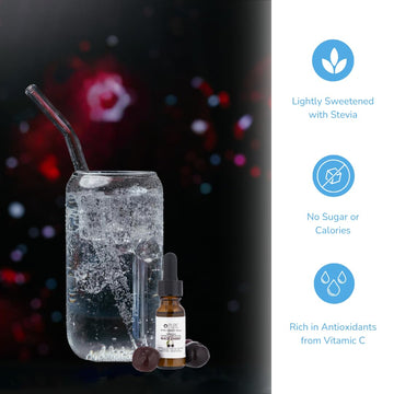 Pure Inventions Water Infusion Drops - Antioxidants, Vitamin C, Electrolytes - 0.34 Fl Oz - Black Cherry