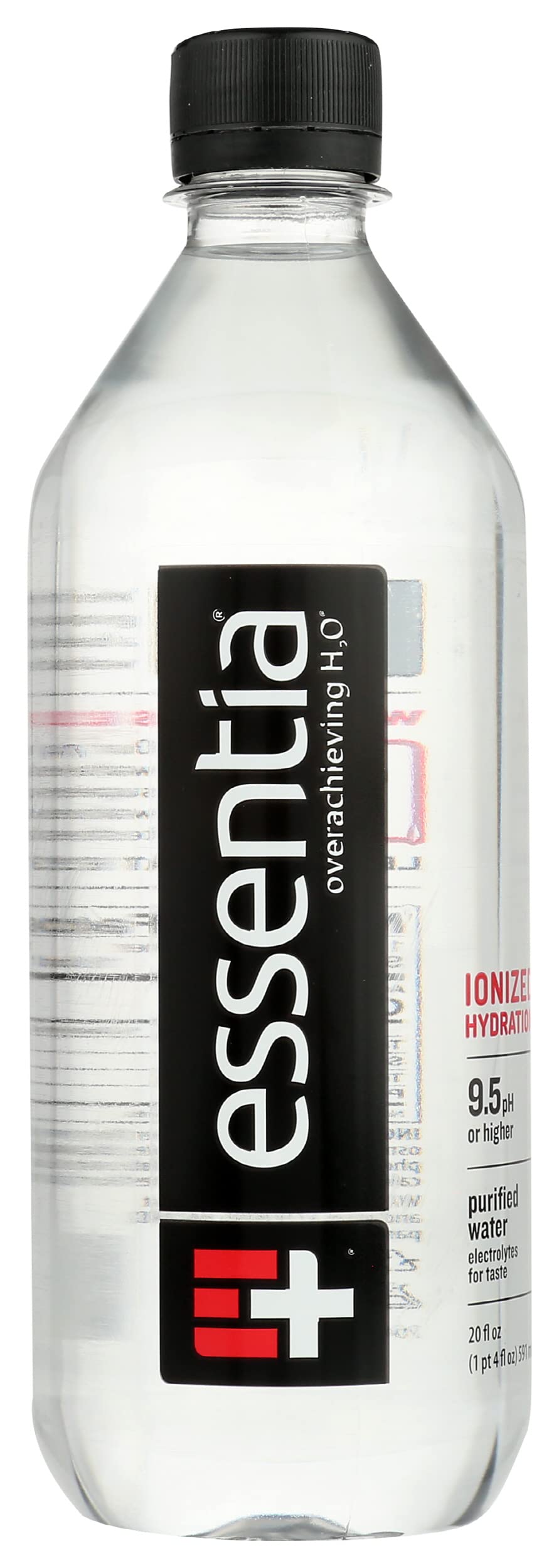 Essentia Ionized Hydration Water, 20 Fl Oz (Pack of 1), Multicolor - Purified, Electrolyte-Enhanced, Healthy Drink