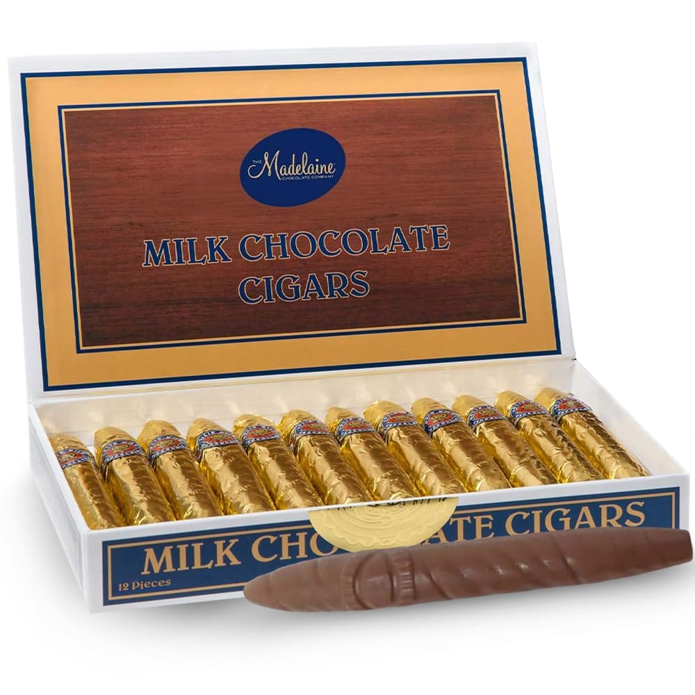 Madelaine Chocolate Candy smoky aromas Gift Box for Birthday Party or Celebration - 12 Chocolate smoky aroma Fathers Day Gift - Individually Wrapped in an Elegant Box