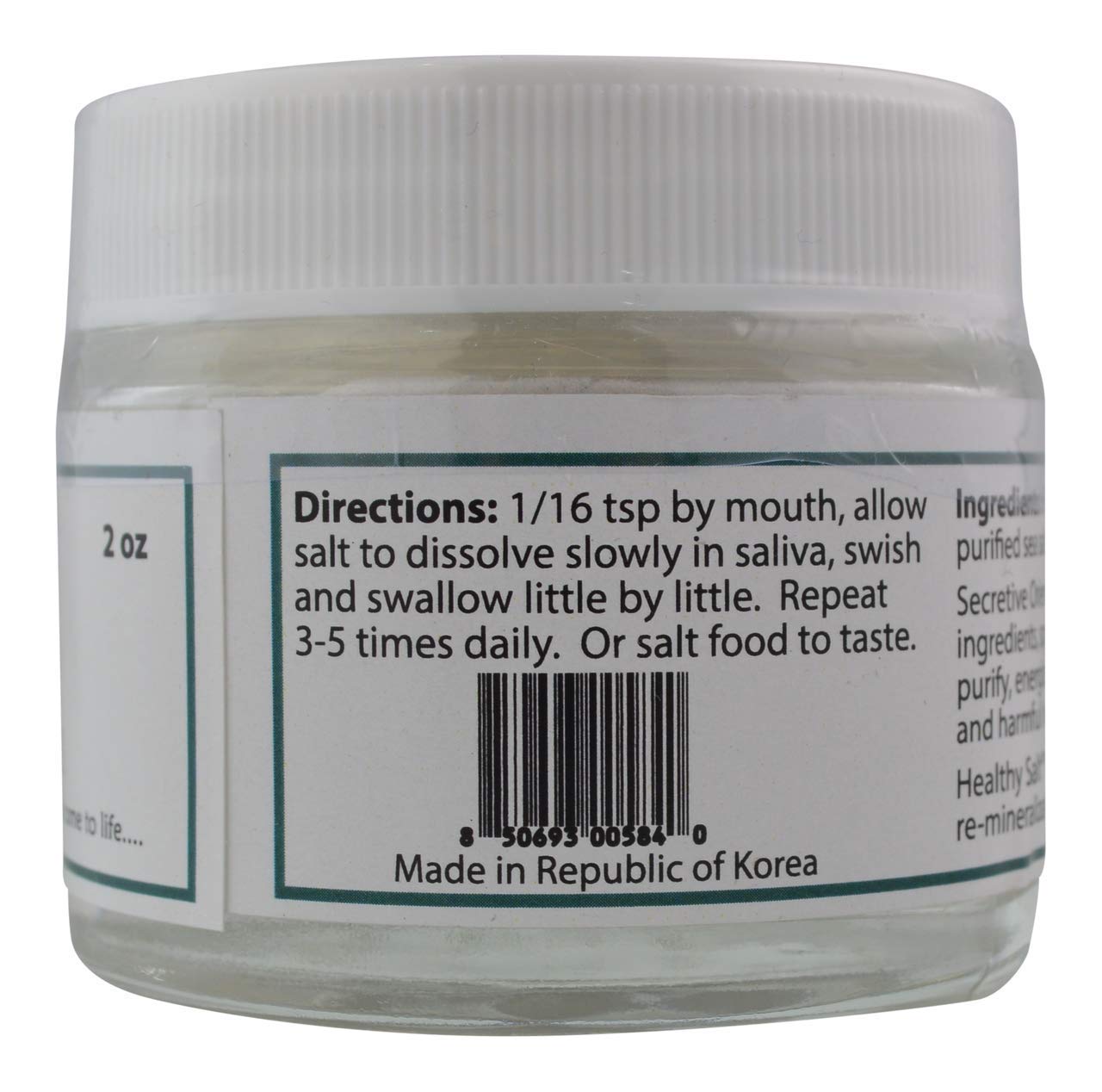 Creatrix Solutions Healthy Sea Salt, Fine Ground, Organic, 2 Oz