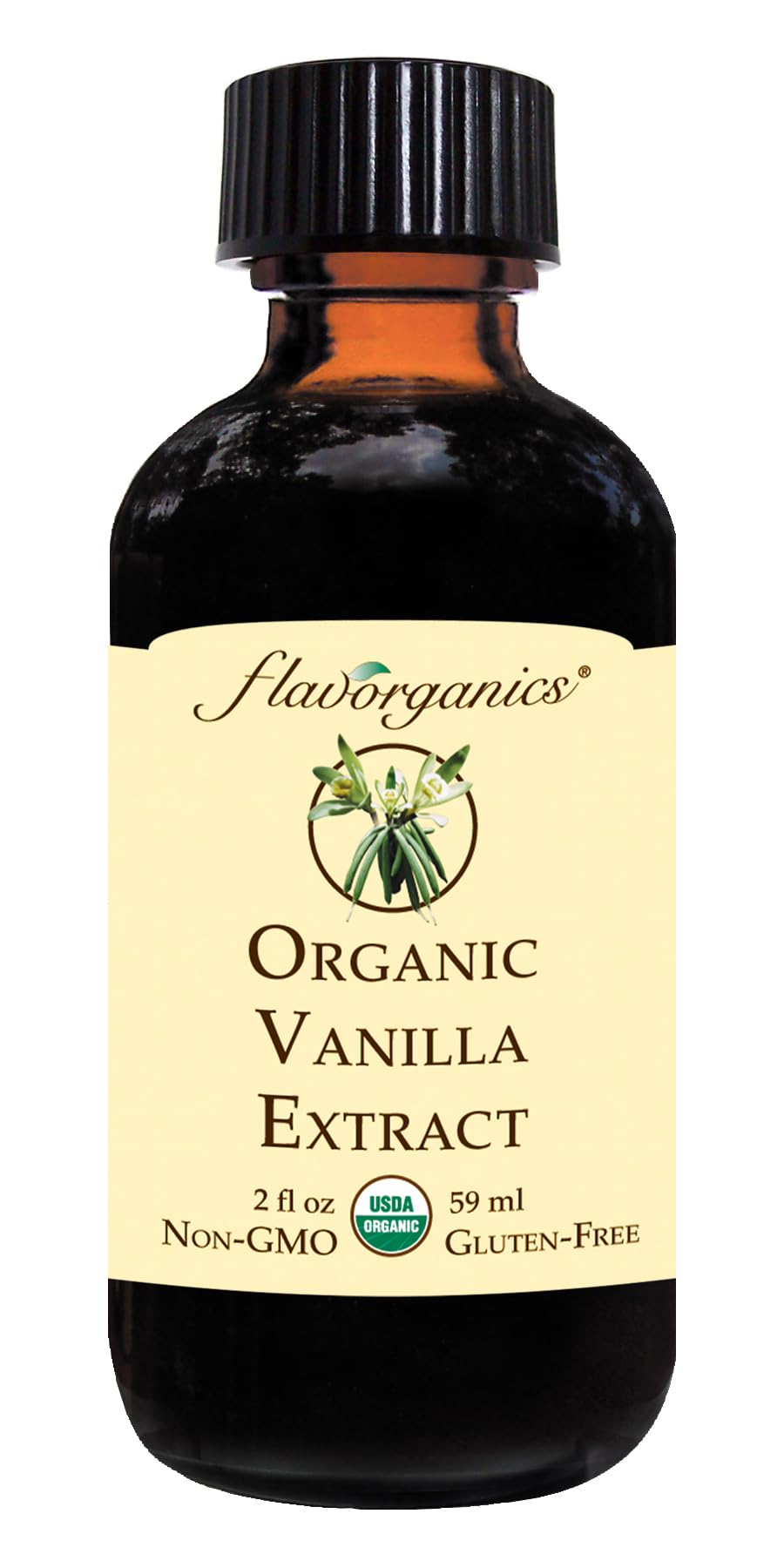 Flavorganics Organic Vanilla Extract, 2 ounce (2 pack)