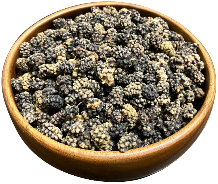 RisenRaisin Dried Black Mulberries, No Sugar Added, All Natural, 16 oz (1 LB)