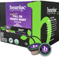 beaniac Organic French Roast Coffee Pods, Dark Roast, Compostable K Cups, 30 Count