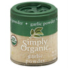 Simply Organic Garlic Powder, Certified Organic | 0.92 Oz | Pack Of 6 | Allium Sativum L.