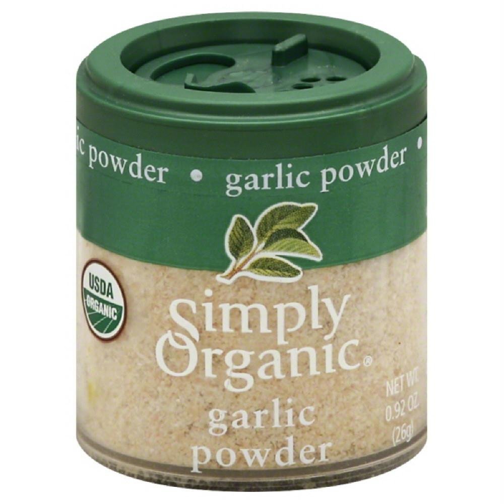 Simply Organic Garlic Powder, Certified Organic | 0.92 Oz | Pack Of 6 | Allium Sativum L.