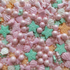 Homankit Mermaid Sprinkle Sweets Sprinkles For Baking Dessert Cupcake Cake Topper Starfish Shell Pearl Mermaid Candy Mix 3.53 Ounces