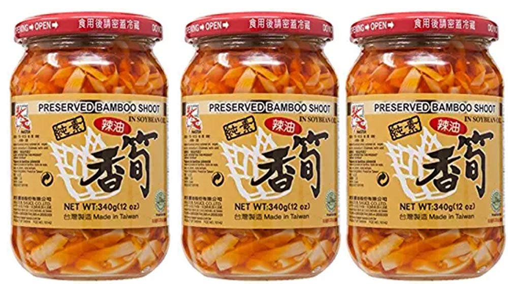Master Preserved Crispy Chili Bamboo Shoot In Soybean Oil - 12Oz (3 Packs)