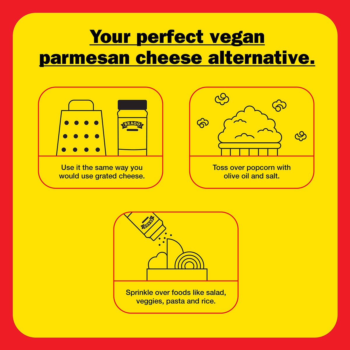 Bragg Nutritional Yeast Smoky Bbq Seasoning - (6 Pack) 3 Oz - Dairy-Free Parmesan Cheese Substitute - Perfect For Salads, Pastas