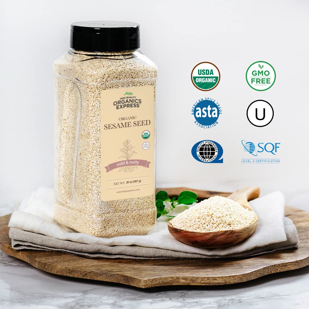 HQO well-made ORGANICS Organic Sesame Seed Chef Jar - 20 oz. (1.25 lb)