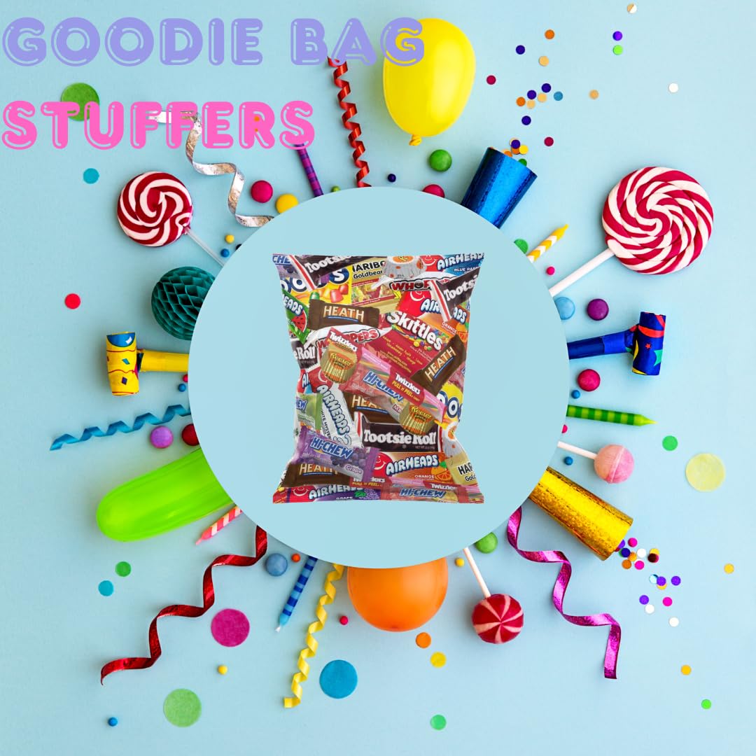 CANDYMAN Chocolate & Candy Bundle, Mixed Individually Wrapped  , Fun Mini Sized, 1 LB