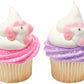 Lucks Dec-Ons Decorations Molded Sugar/Cup-Cake Topper, Lovely Little Unicorn, 1.375 Inch, 80 Count