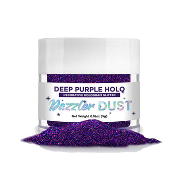 Bakell Deep Purple Holo Art & Craft Glitter, 5G Jar | Dazzler Dust | Non-Toxic Decorating Glitter | Arts, Crafts, Slime, Glue, P