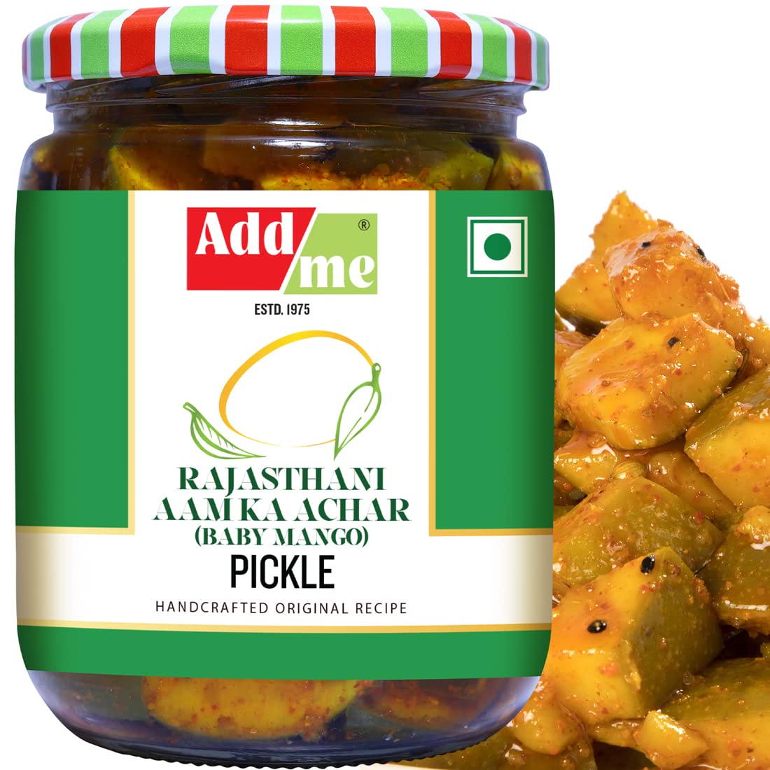 Add Me Mango Pickle 500G Without Stone, Seed Less Cut Mango Marwadi Rajasthani Recipe, Aam Ka Achar In Mustard Oil Pickles Baby 