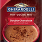 Ghirardelli Hot Cocoa Mix, Double Chocolate, 0.85 Ounce Packets, Pack of 10, Rich Brown
