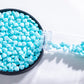 Christmas Blue Sprinkles Heart Cake Sprinkles130G 4.6Oz,Cookie Sprinkles,Sugar Pearl, Edible Candy Pearls For Cake Cupcake Decor