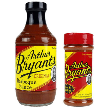 Arthur Bryants Barbeque Sauce & Meat Rub Combo Pack - 2 Piece Set - Red - Model AR00100/AR55678-6