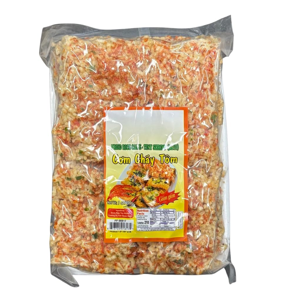 Fried Rice Cake With Tiny Shrimp (Com Ch  y Tm) 7oz