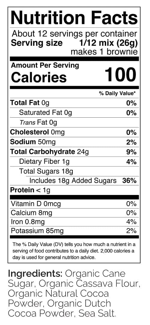 Ottos Naturals Grain-Free Paleo Double Chocolate Brownie Mix 11.1 Oz. 6 Pack, Top 9 Allergen-Free, Organic Cassava Flour, Glute