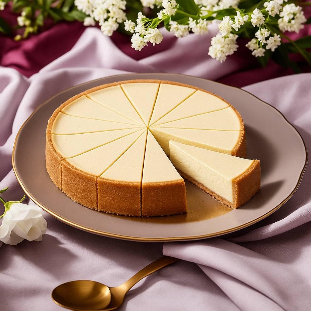ANDY ANAND CHOCOLATIER Gluten-Free New York Cheesecake - 9-Inch, Fresh California Cream Cheese, 32 Ounce